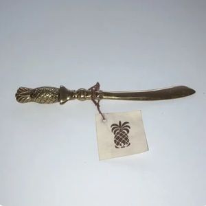 Vintage Brass Pineapple Letter Opener
